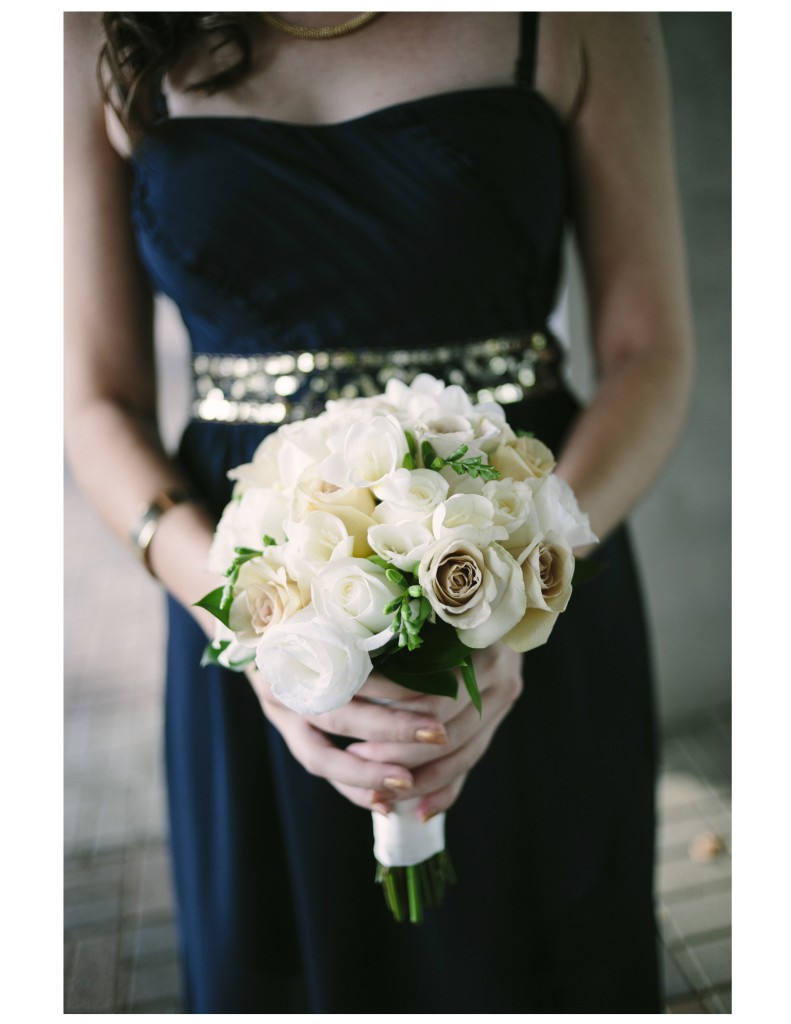 Bridesmaid and posie