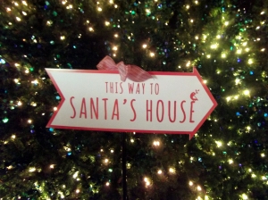 Sign to Santa's House