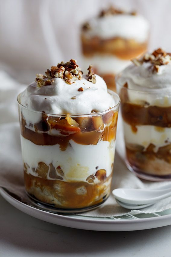 Hot Cross Bun, Pear and Toffee Trifle