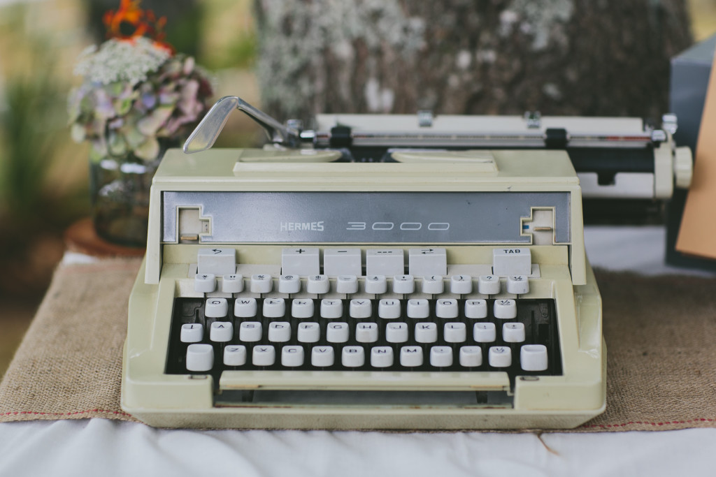 Guestbook alternative with typewriter