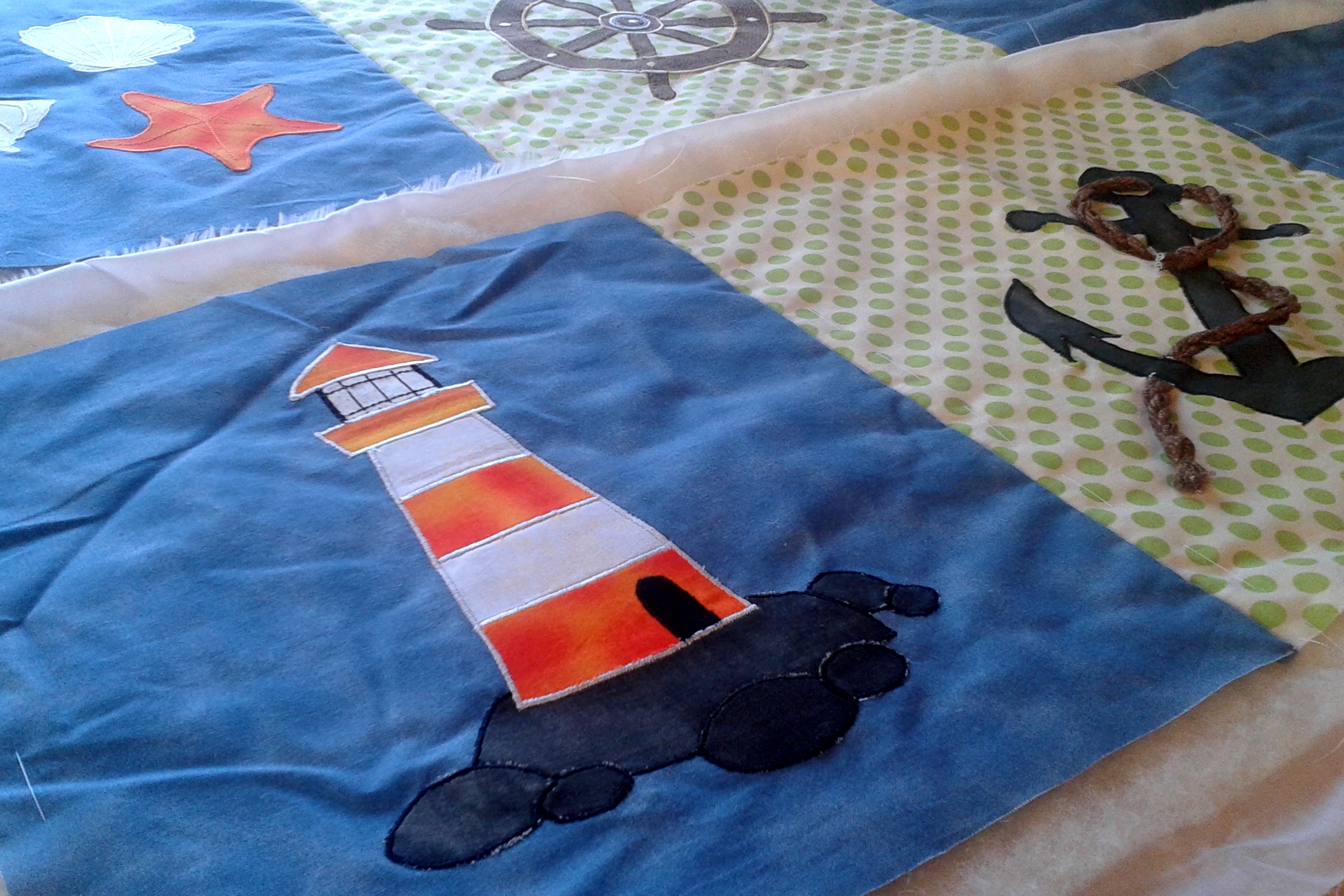 Lighthouse on Quilt