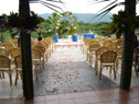 Entrance to Fijian wedding