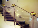 Decorations on stairs