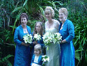 Bride and bridesmaids